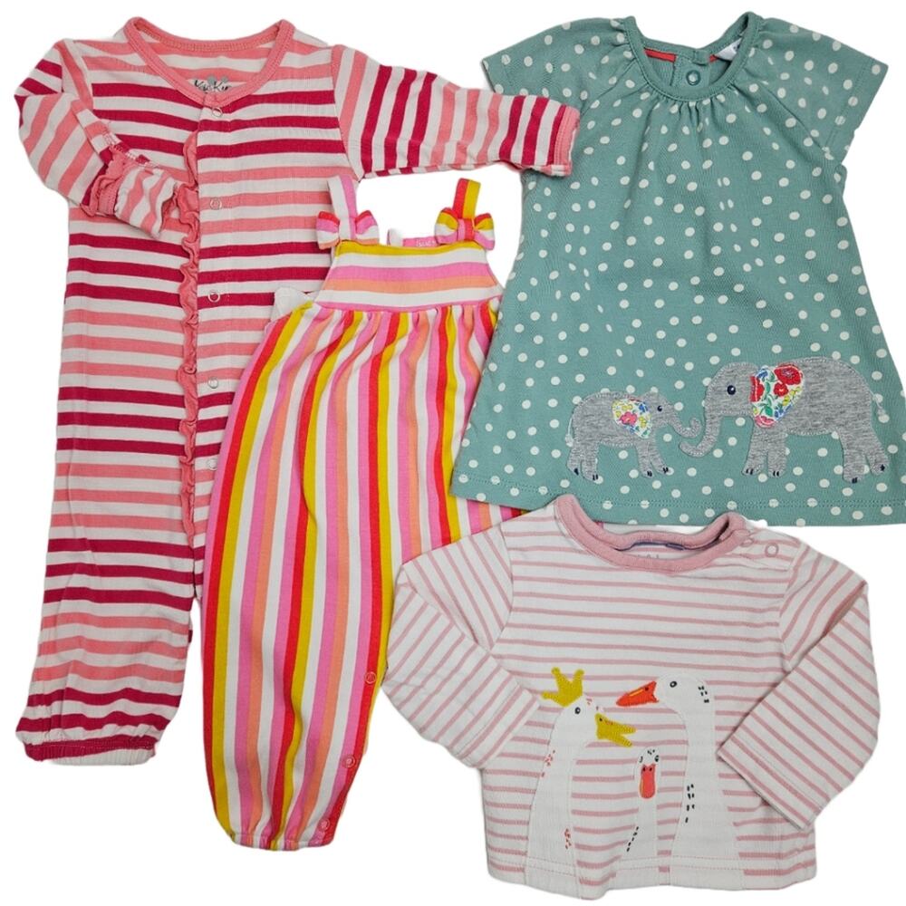 Infant Baby Girl 0-3 Months Bundle | Baby Boden | Kickee Pants | Isaac Mizrahi